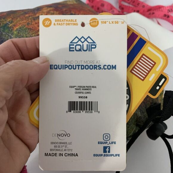 Equip One Person Travel Hiking Hammock 400 lb Capacity "Rust Gaming Skin" NEW - Picture 3 of 11